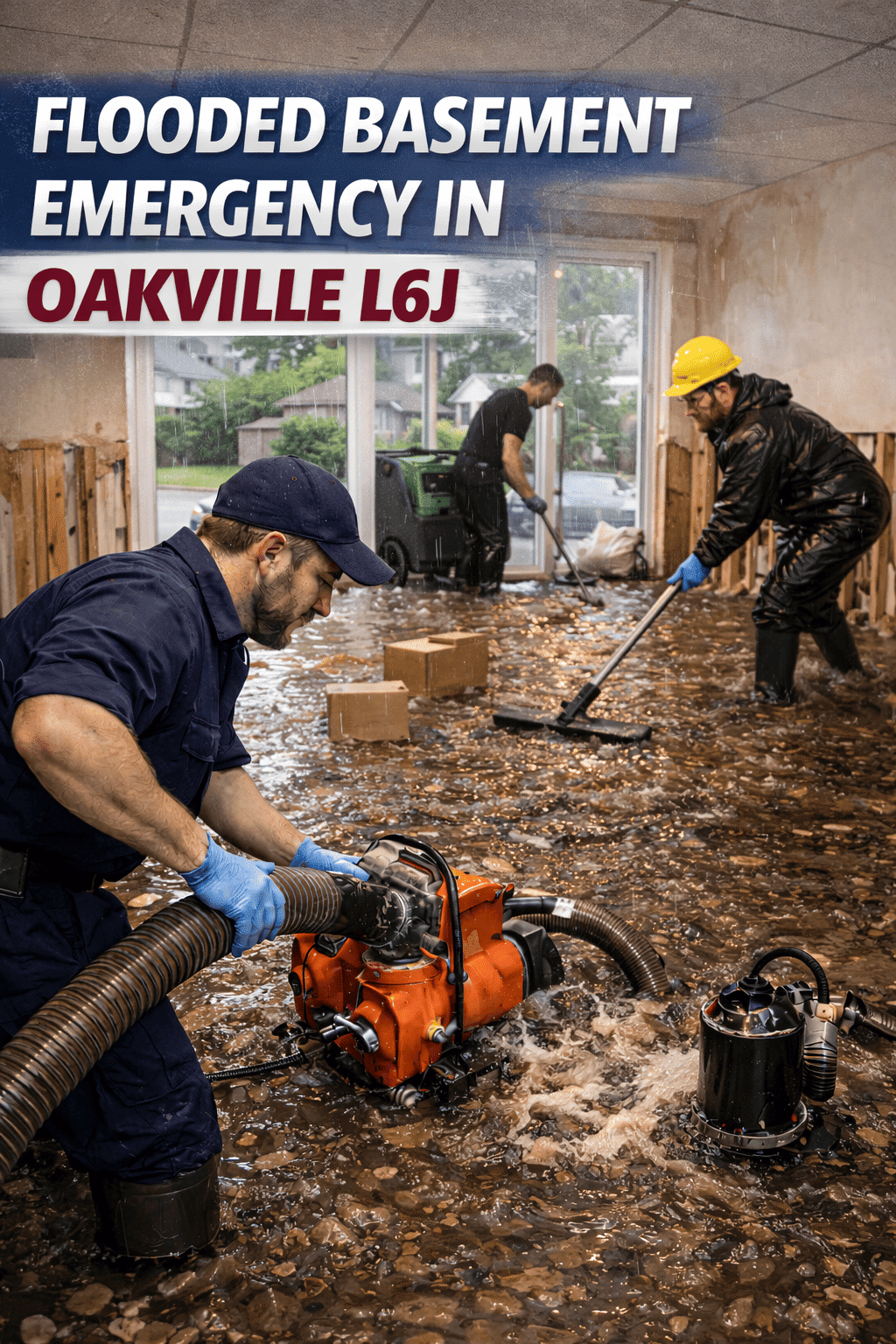 Flooded Basement Emergency in Oakville L6J