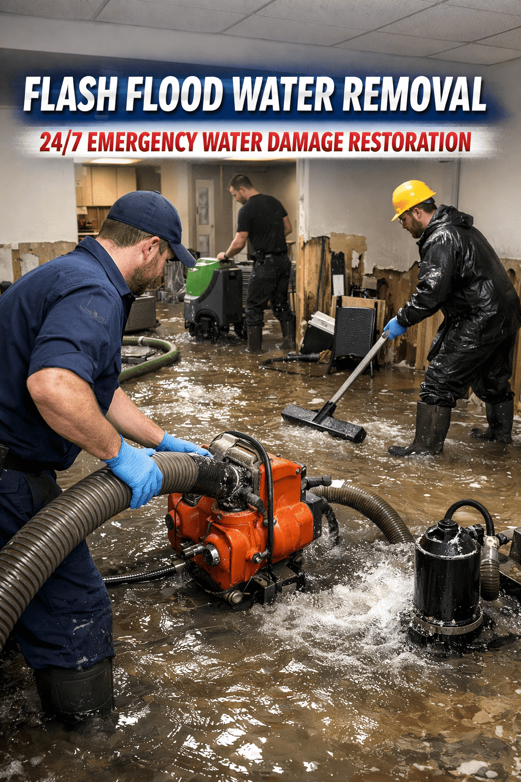 Flash Flood Water Removal in Oakville R0H