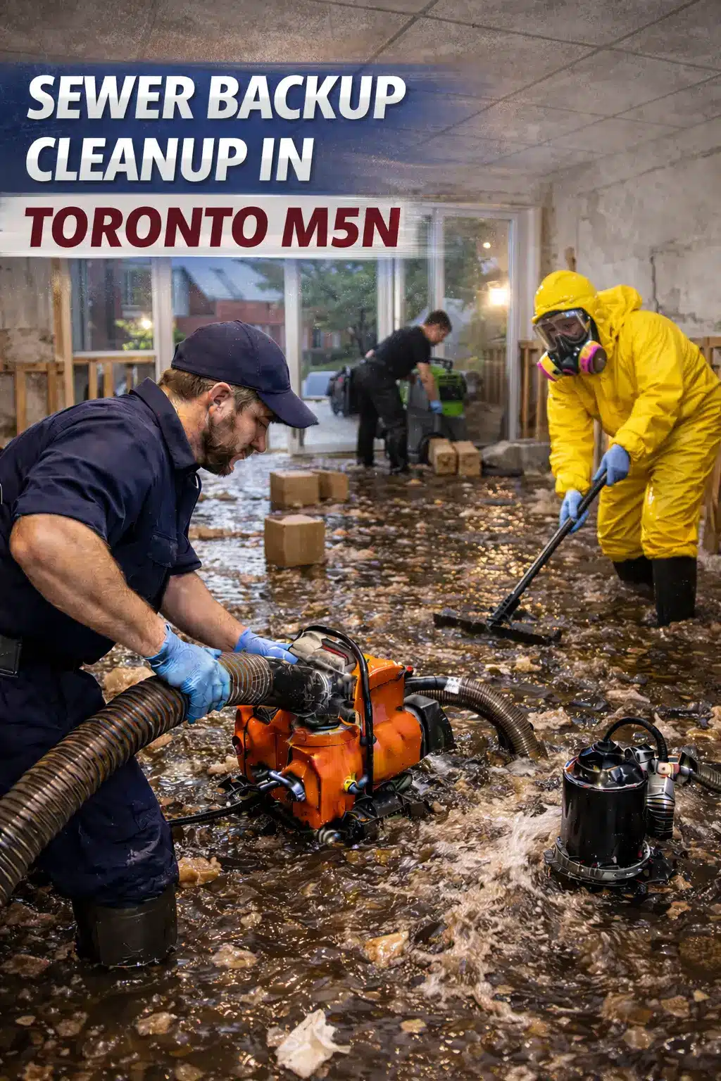 Sewer Backup Cleanup in Toronto M5N