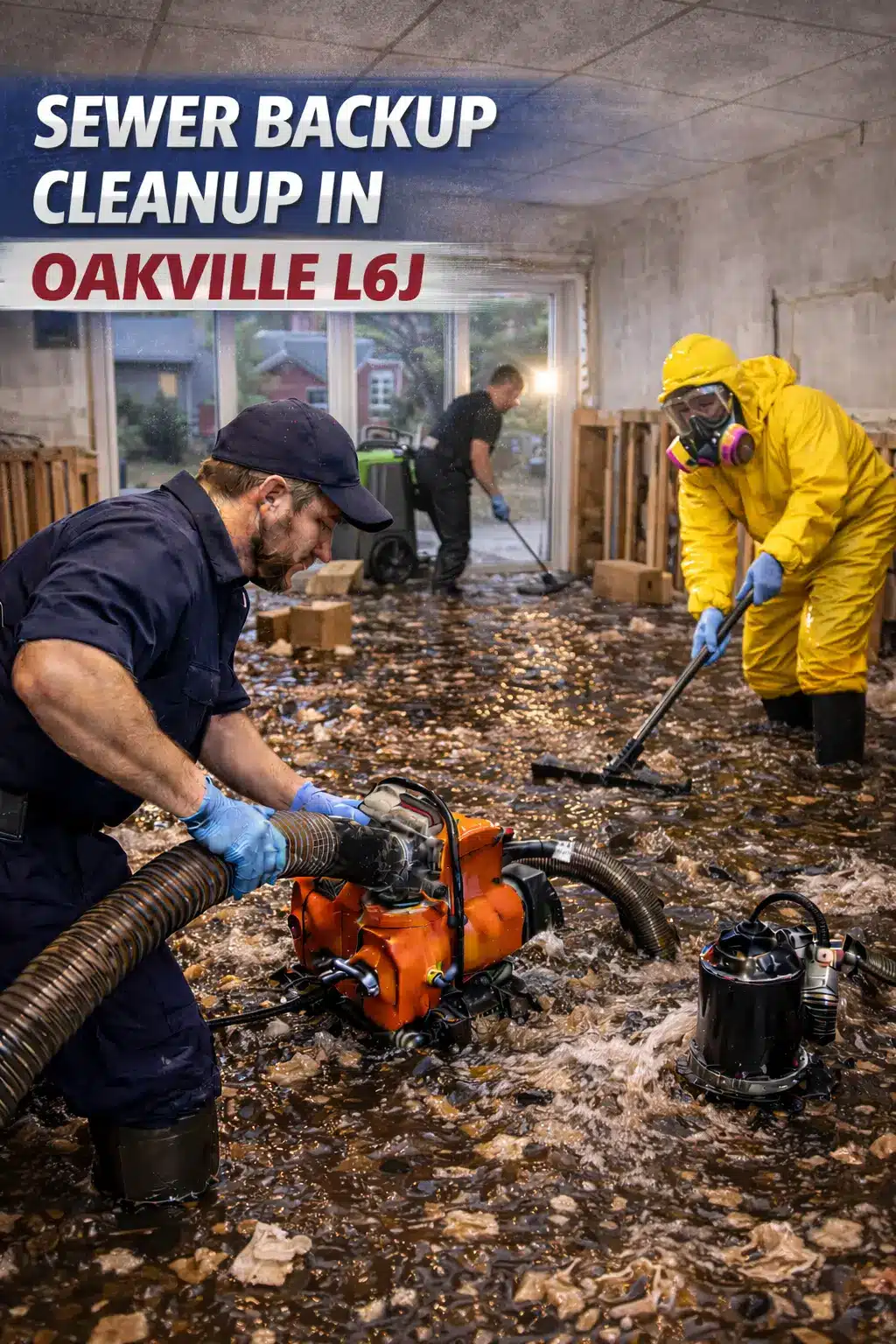 Sewer Backup Cleanup in Oakville L6J