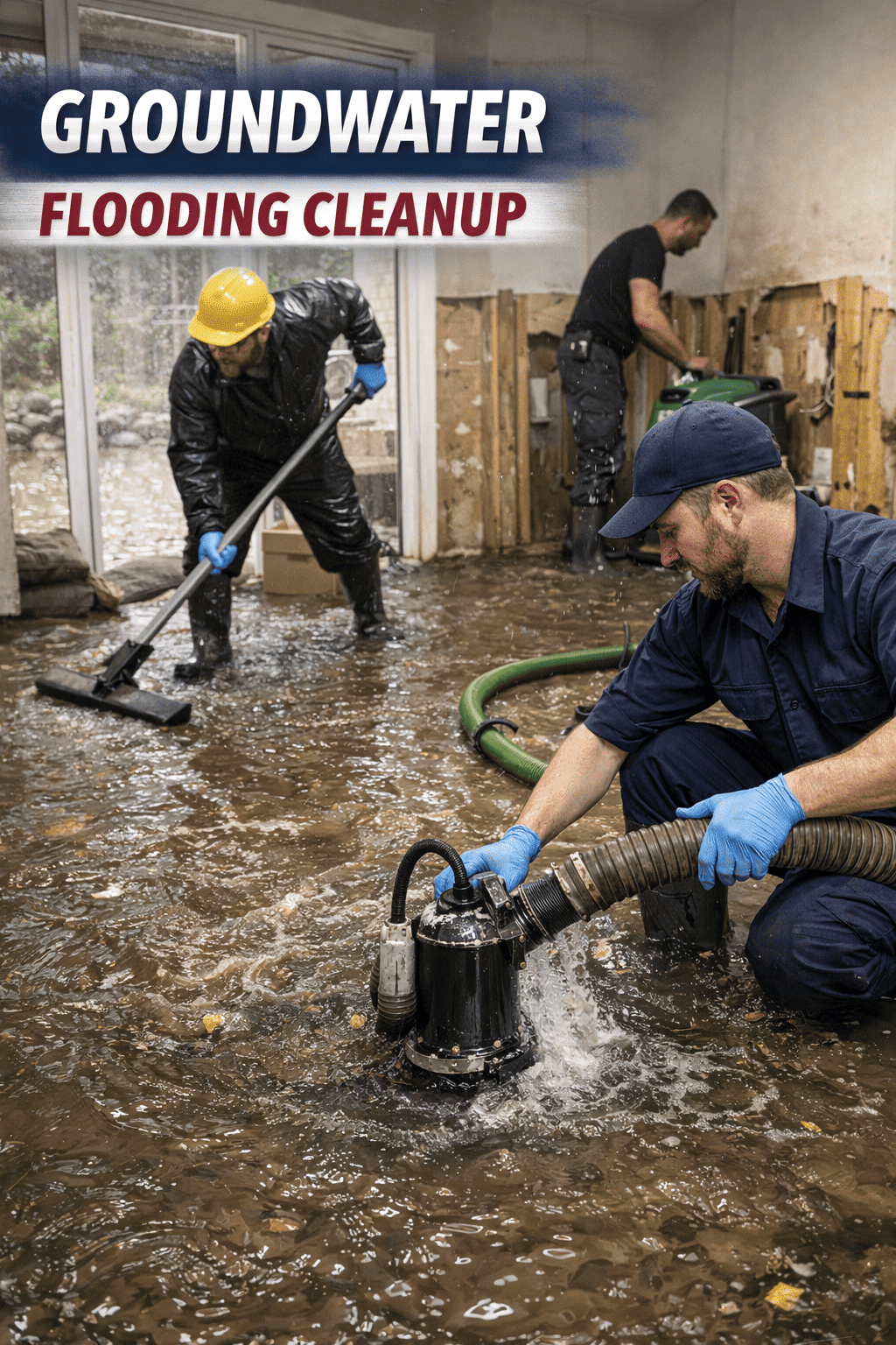 Groundwater Flooding Cleanup in Burlington L7L
