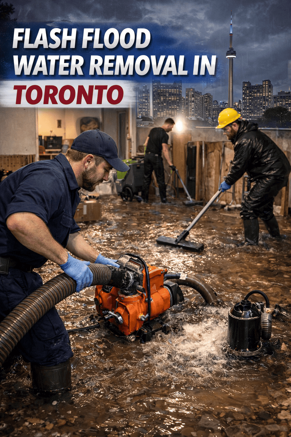 Flash Flood Water Removal in Toronto M4L