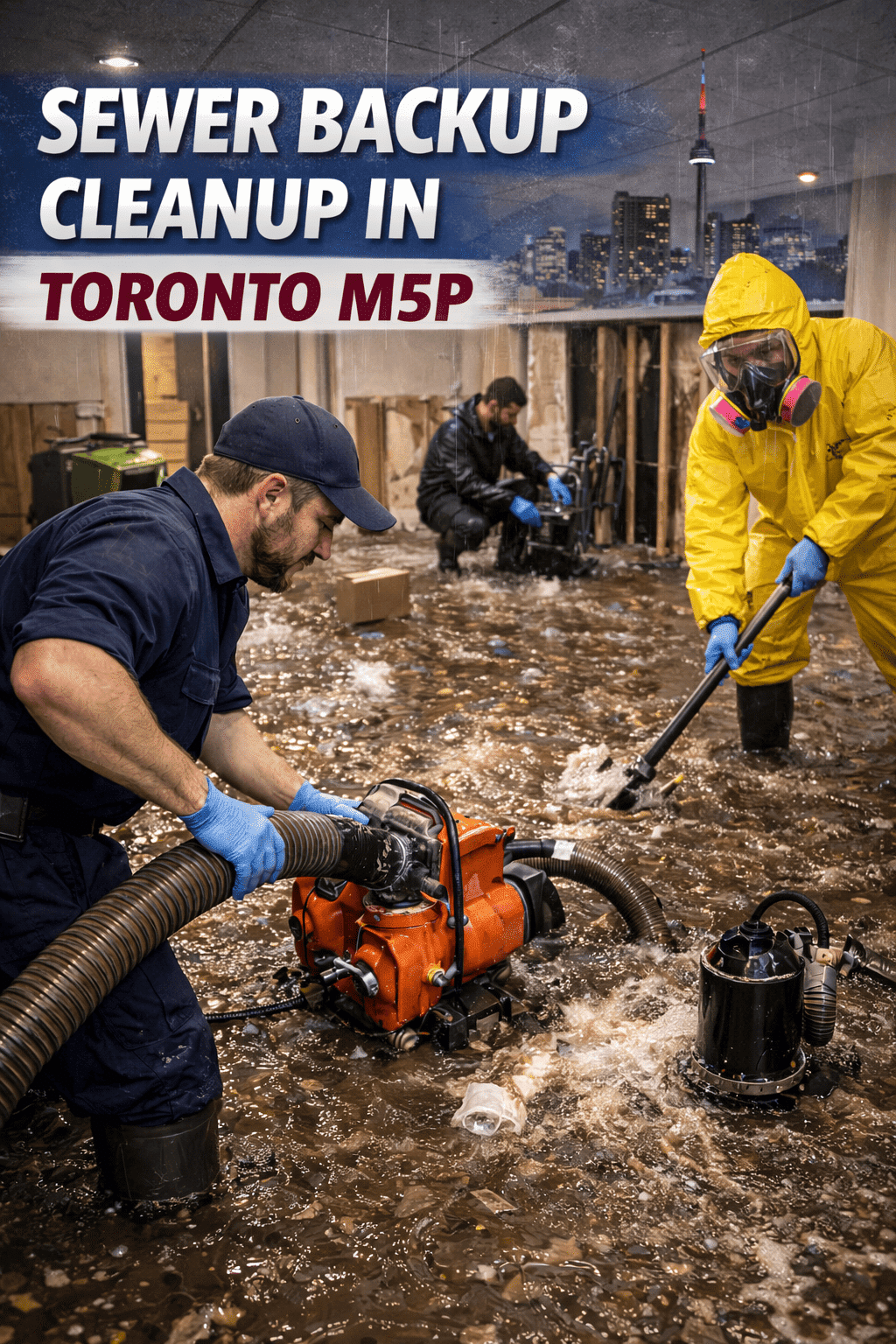 Sewer Backup Cleanup in Toronto M5P – 24/7 Emergency Service